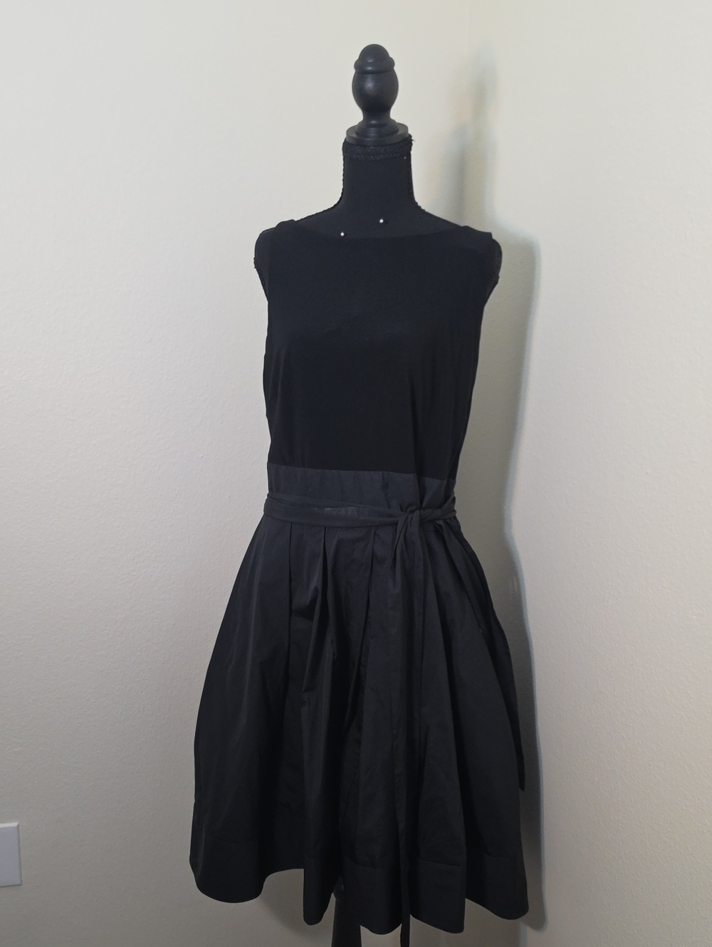 Ralph Lauren Fit & Flare Formal Dress with Pockets | Black |Size 14